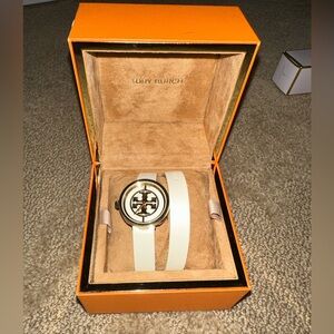 Tory Burch Reva Double Wrap Leather Watch